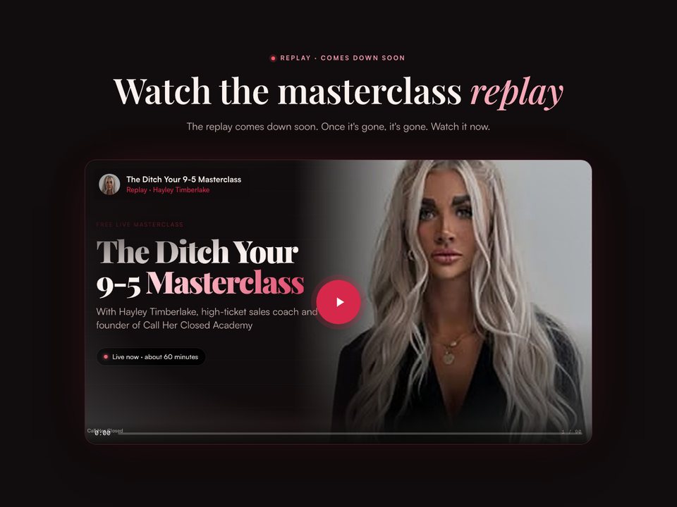 Replay + application preview