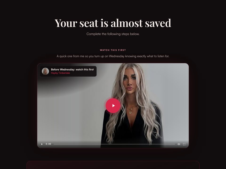 Thank-you page preview